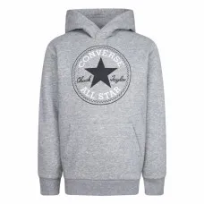 Sudadera con Capucha Niño Converse Chuck Taylor Patch Core Gris claro