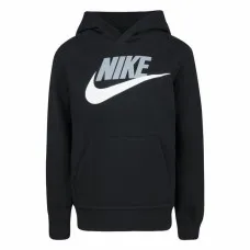 Sudadera con Capucha Niño Nike Club Hbr Negro