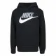 Sudadera con Capucha Niño Nike Club Hbr Negro