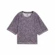 Camiseta de Manga Corta Mujer Puma Train Favorite Aop Crop Mujer Morado