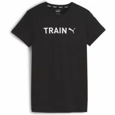 Women’s Short Sleeve T-Shirt Puma Black