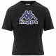 Camiseta de Manga Corta Mujer Kappa Fabra Negro