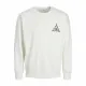 Sudadera sin Capucha Hombre Jack & Jones Jjmystic Blanco Marrón