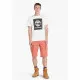 Men’s Short Sleeve T-Shirt Timberland Stack Logo White