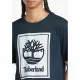 Camiseta de Manga Corta Hombre Timberland Stack Logo Negro