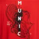 Camiseta Deportiva de Manga Corta Munich Rojo