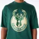 Men’s Short Sleeve T-Shirt New Era NBA PANEL OS Milwaukee Bucks Light Green