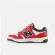 Zapatillas Deportivas Infantiles New Balance 480 HOOK LOOP Blanco Rojo Tomate