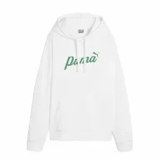 Sudadera con Capucha Mujer Puma Essentials+ Script Blanco