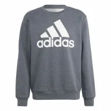 Sudadera sin Capucha Hombre Adidas Bl Fl  Gris