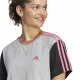 Camiseta de Manga Corta Mujer Adidas 3S Cr Gris
