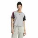 Camiseta de Manga Corta Mujer Adidas 3S Cr Gris