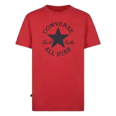 Camiseta de Manga Corta Infantil Converse Sustainable Core Sse Rojo