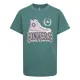 Camiseta de Manga Corta Infantil Converse Script Sneaker Gfx Sse Cian