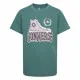 Camiseta de Manga Corta Infantil Converse Script Sneaker Gfx Sse Cian
