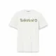 Camiseta de Manga Corta Hombre Timberland Kennebec River Camo Linear Logo Blanco