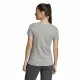 Camiseta de Manga Corta Mujer Adidas Linear Gris claro