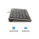 Teclado iggual Slim TKL-USB Negro