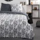 Duvet cover set TODAY White Black 220 x 240 cm 3 Pieces