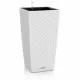 Plant pot Lechuza 40 x 40 x 75 cm White Black polypropylene