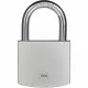 Key padlock Yale Brass Steel Rectangular Silver