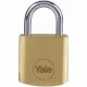 Candado de llave Yale Acero Rectangular Dorado (4 Unidades)