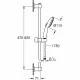 Shower Column Grohe Vitalio Start 110 ABS Plastic