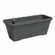 Plant pot Artevasi Anthracite 24,3 x 22 cm Plastic Rectangular