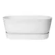 Maceta Elho Terrase 80 Wheels 35 x 78 x 34 cm Blanco