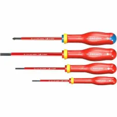 Set de Destornilladores Facom Protwist Isolated 1000V AT4VEPB Plana Pozidriv 4 Piezas
