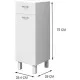 Cupboard 75 x 29 x 29,4 cm White 30 cm