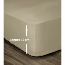 Sábana Bajera Lovely Home Beige 160 x 200 cm