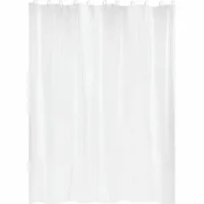 Shower Curtain Gelco White PVC PEVA 180 x 200 cm