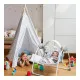 Mecedora Chicco Relax & Play Swing Gris Blanco