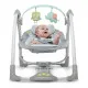 Mecedora Ingenuity Compact Swing - Hugs & Hoots Blanco Gris