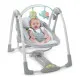 Mecedora Ingenuity Compact Swing - Hugs & Hoots Blanco Gris