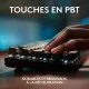 Teclado Bluetooth con Soporte para Tablet Logitech G413 SE Francés Negro AZERTY