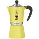 Cafetera Italiana Bialetti Rainbow Amarillo 6 Tazas