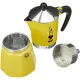 Cafetera Italiana Bialetti Rainbow Amarillo 6 Tazas