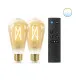 Smart Light bulb Wiz ST64 E27 50 W Multicolour Golden 7 W 640 lm (2 Units)
