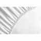 Fitted bottom sheet HOME LINGE PASSION HP71768 White 160 x 200 + 30 cm