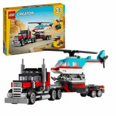 Juego de Construcción Lego 31146 Creator Platform Truck with Helicopter Multicolor