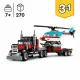 Juego de Construcción Lego 31146 Creator Platform Truck with Helicopter Multicolor