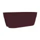 Plant pot EDA Red Plastic Oval Modern