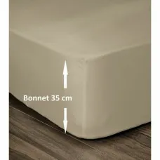 Sábana Bajera Lovely Home Beige Cama doble 140 x 190 cm