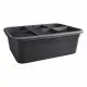 Plant pot Elho 7,4 x 76 x 26,8 cm Black Plastic Squared