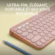 Teclado Bluetooth con Soporte para Tablet Logitech K380 Francés Rosa AZERTY