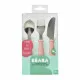 Cubiertos Béaba Rosa Acero Inoxidable 3 Piezas