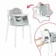 Highchair Badabulle Sitzerhöhung 15 kg White/Grey