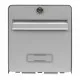 Buzón Burg-Wachter   Gris Acero Galvanizado 28 x 36,5 x 31 cm